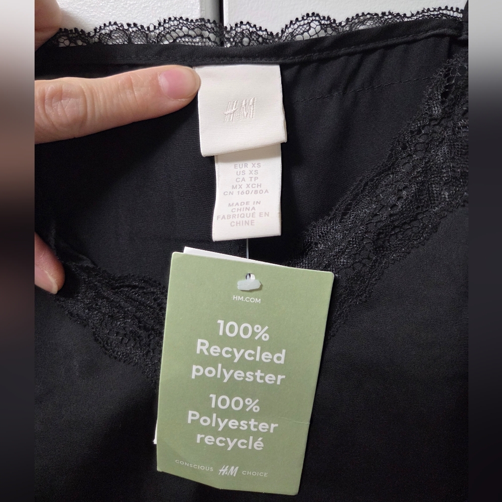H&M Black Lace Slip XS - Picture 2 of 3
